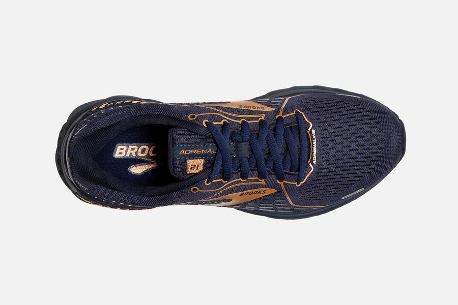 Brooks Adrenaline GTS 21 Road Running Shoes Womens Black/Gold 452098-ARZ